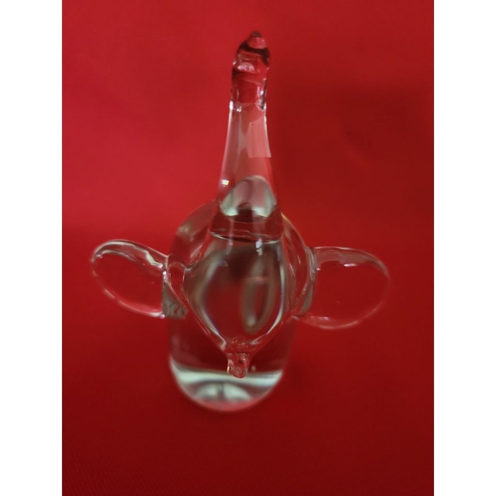 Elephant Crystal Glass Sculpture Paperweight Figurine